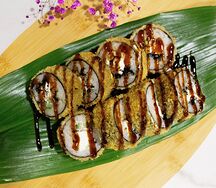 Жареный с угрем