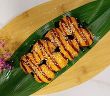 Запечённый ролл Угорь-лосось