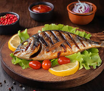 Дорадо с овощами