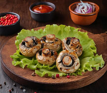 Грибы на мангале