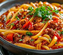 Лагман с говядиной