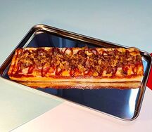 Корейская пицца Рваная говядина