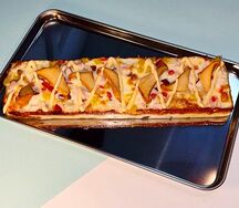 Корейская пицца с грибами