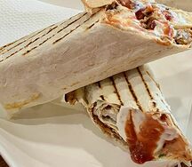 Шаурма с сырным лавашом и сыром