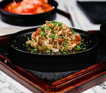 Тяхан с лососем