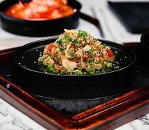 Тяхан с курицей