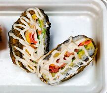 Бургер ролл с креветкой