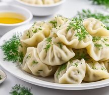 Пельмени домашние с говядиной вареные 