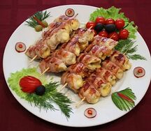Куриное филе в беконе