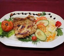 Куриный окорок на гриле