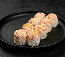 Запеченный ролл с креветкой