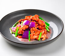 09B Жареная и отварная свинина с луком и зеленью 过油肉