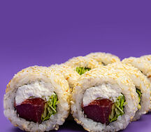 Ролл с тунцом и лососем