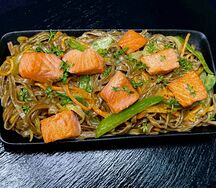 Соба с лососем