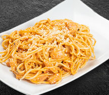 Паста с лососем