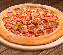 Пицца Дьябло де люкс 30 см на тонком тесте