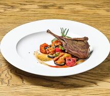 Каре ягненка с рататуем