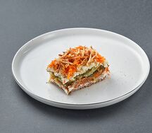 Салат с куриной печенью