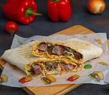 Шаурма с говядиной в обычном лаваше