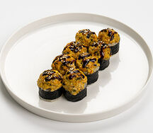 Запеченный ролл с мидиями