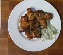 Шашлык из куриных крыльев 