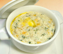 Овсяная каша с тыквой и петрушкой