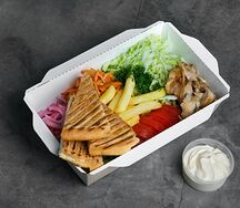 Шаурма на тарелке
