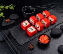 Ролл Калифорния с крабом