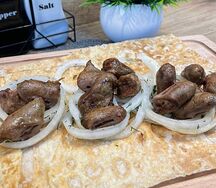 Шашлык из куриных сердечек