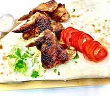 Шашлык из куриных крылышек 