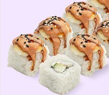 Запечённый с креветкой и угрём