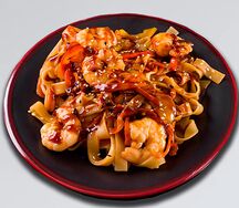 Wok с креветками