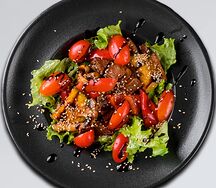 Салат Тёплый с телятиной и овощами