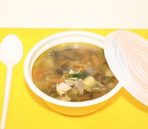 Куриная лапша с грибами