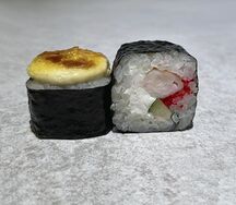 Запеченный с креветкой