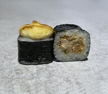 Запеченный с мидиями