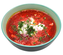 Борщ со сметаной