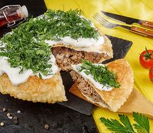 Пирог с мраморной говядиной