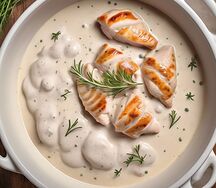 Курица в сливочном соусе