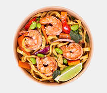 Лапша с креветками в соусе Том ям