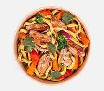 Лапша с курицей в соусе Терияки