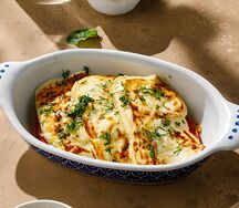 Жареный сыр с томатами