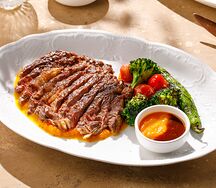 Рибай с овощами