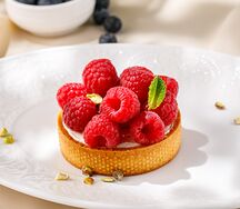 Тарт с малиной