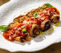 Запеченный баклажан с моцареллой