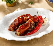 Свиные ребра барбекю