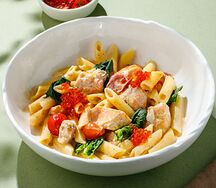 Паста с лососем