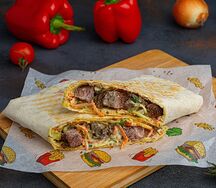 Шаурма (мини) с говядиной в обычном лаваше