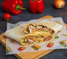 Шаурма (мини) со свининой в обычном лаваше