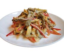 Салат из печени